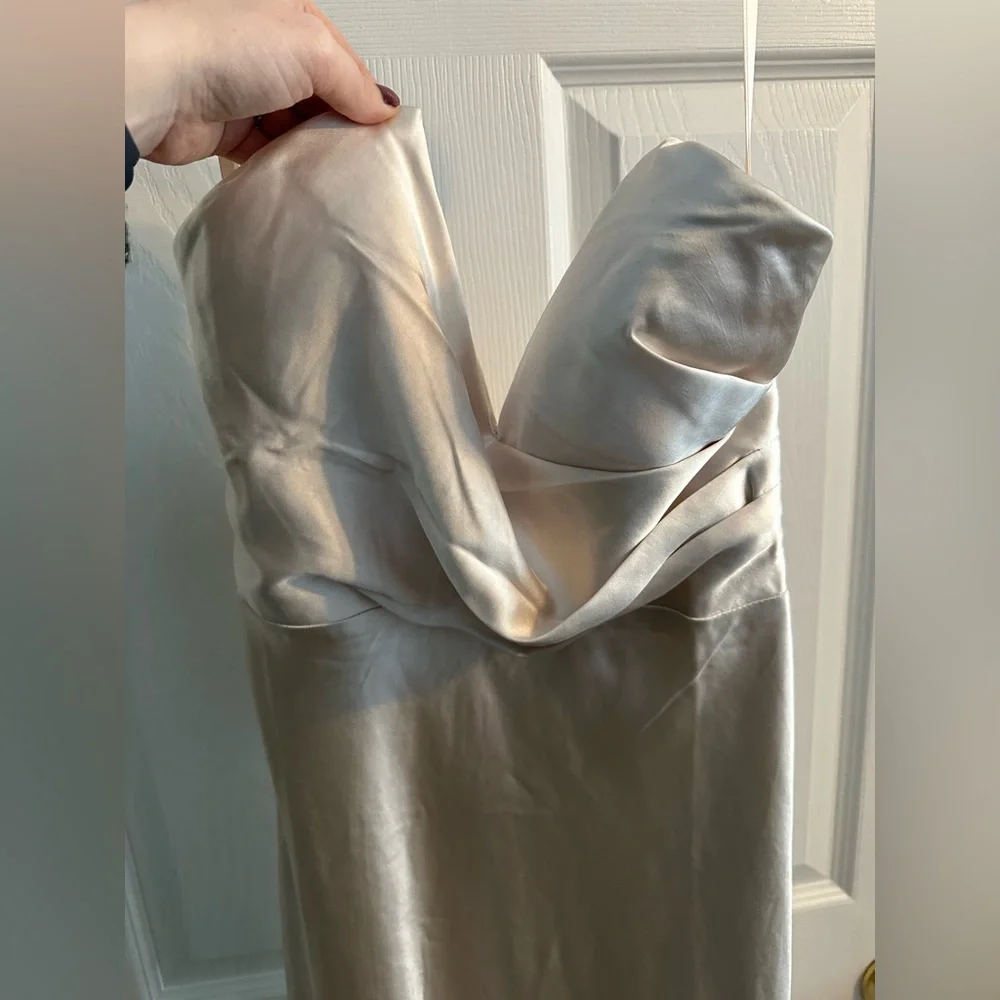NWT SO LONG MIDI DRESS CHAMPAGNE - Picture 5 of 7